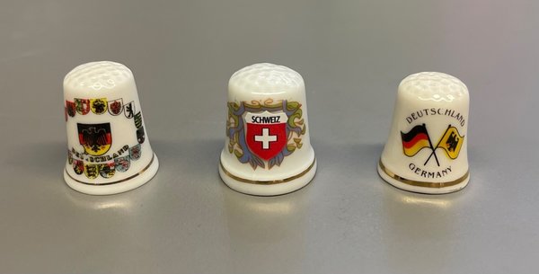 Souvenir Fingerhut  Deutschland und Schweiz